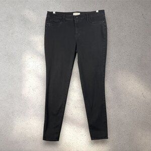 Jessica Simpson Jeans Womens 16 Black Kiss Me Skinny Mid-Rise Stretch Minimalist